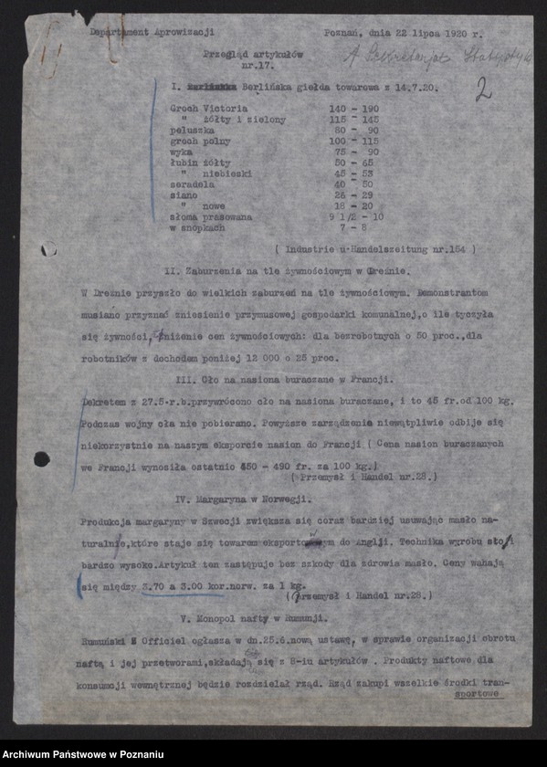 Obraz 4 z jednostki "[Przegląd artykułów omawiających ceny na artykuły żywnościowe - informacje uwzględniające ceny zagranicą]"
