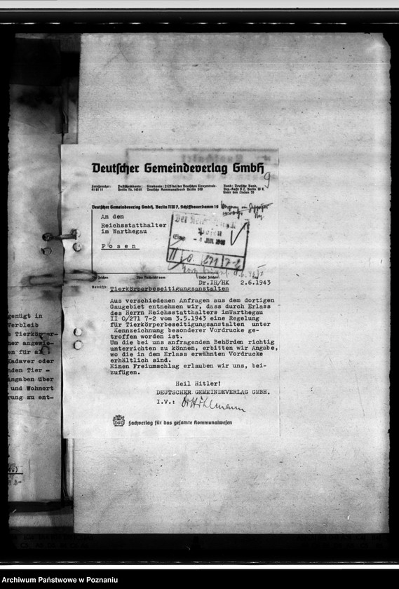 Obraz 13 z jednostki "Tierkörperbeseitigungsanstalten. Fleischmehlfabriken. Silberfuchsfarme"