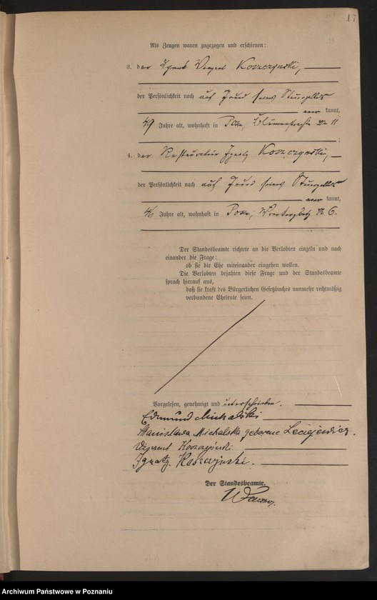 Obraz 19 z jednostki "Księga miejscowa małżeństw tom I [Rejestr główny małżeństw]"