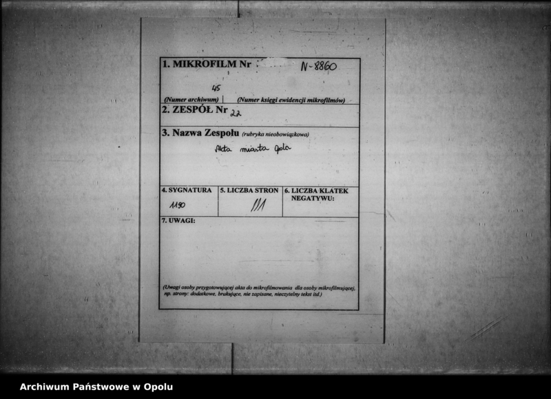 Obraz 2 z jednostki "Acta des Magistrats zu Oppeln betreffend die Ergänzungswahl der Stadtverordneten pro 1849/ 50"