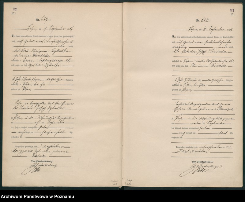 Obraz 19 z jednostki "Księga miejscowa zgonów tom II [Rejestr główny zgonów]"