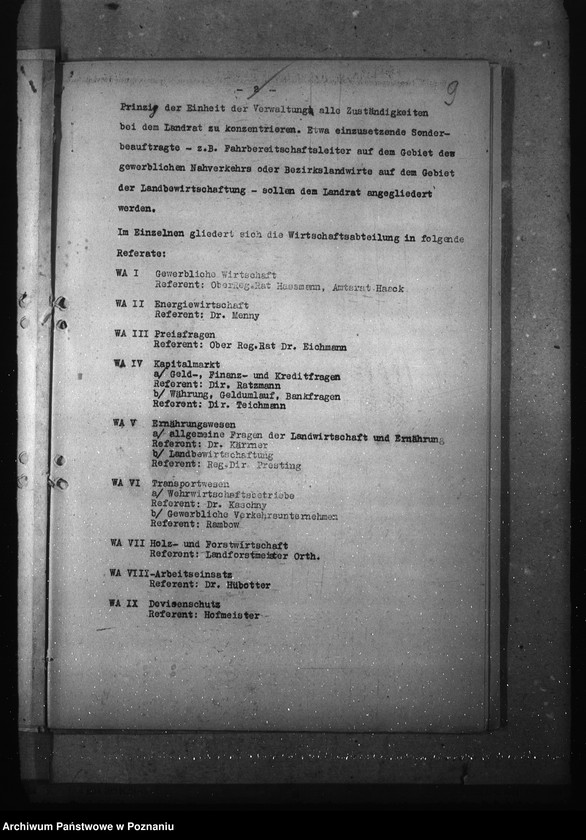 Obraz 13 z jednostki "Podziały czynności w wydziałach oraz przybudówkach urzędu namiestnika"