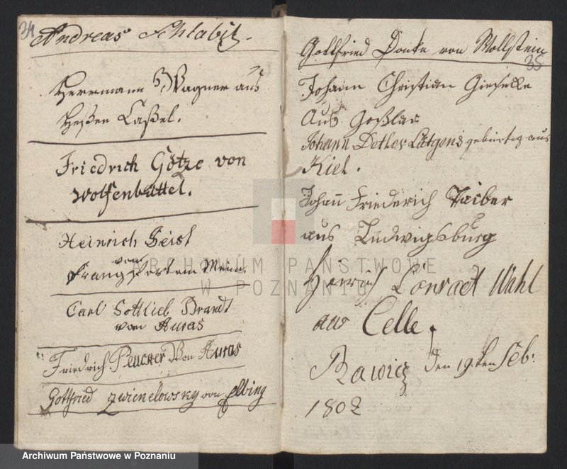 image.from.unit.number "Gessellenbuch. [Księga zapisów czeladników będących na wędrówce]"