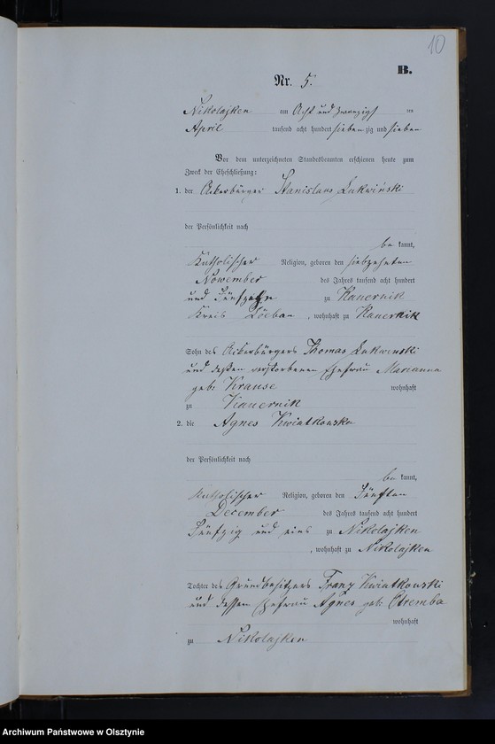 image.from.unit.number "Heiraths-Neben-Register Nr 1 - 11"