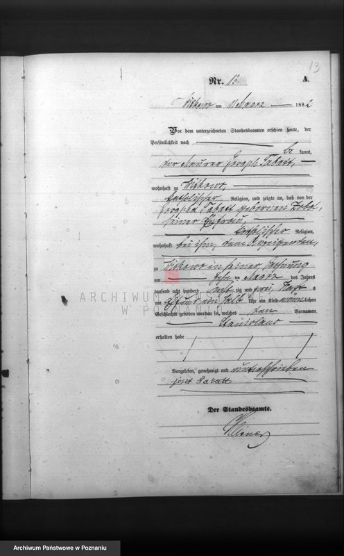 Obraz 15 z jednostki "Księga urodzeń"