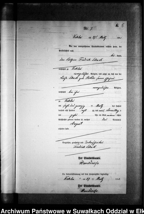 image.from.unit.number "Geburts-Neben-Register des Preussischen Standes-Amtes Kehlen Kreis Angerburg"