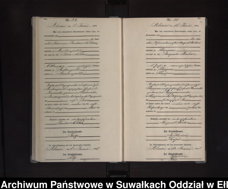 image.from.unit.number "Sterbe-Neben-Register des Königlichen Preussischen Standes-Amtes Orlen Kreis Loetzen"