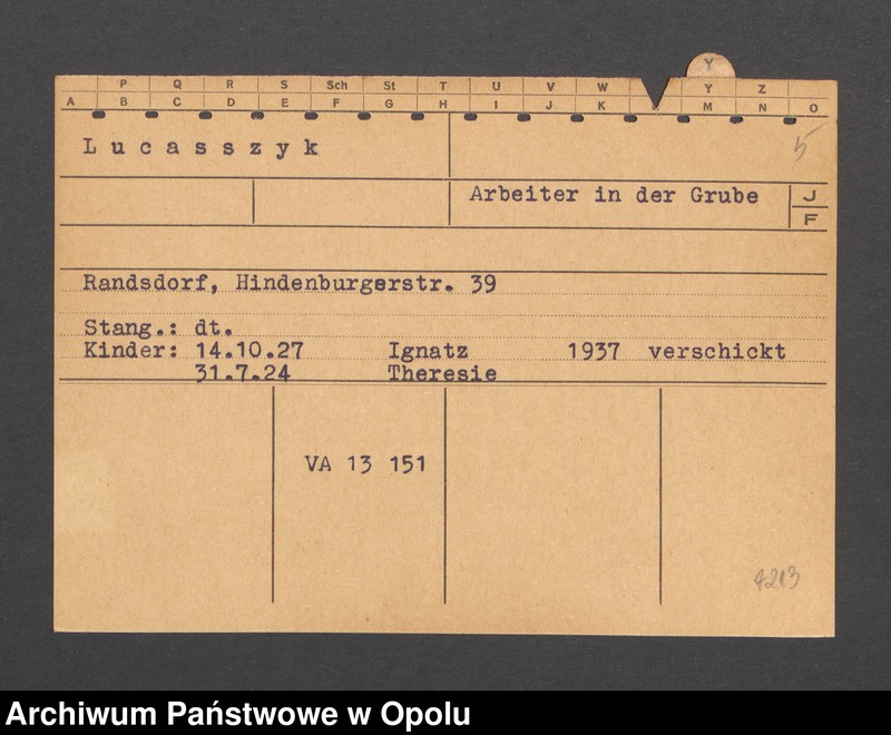Obraz 7 z jednostki "[Lukasczyk Johann, ur. 27.05.1880 r., zam. Randsdorf]"