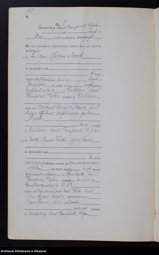 image.from.unit.number "Heiraths-Neben-Register Nr 1 -16 [ Księga małżeństw- wtóropis ]"