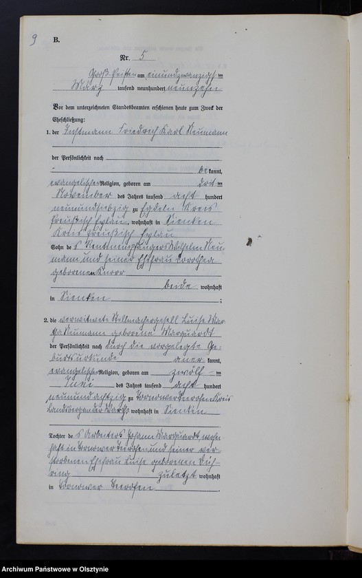 image.from.unit.number "Heiraths-Neben-Register Nr 1 - 27 [ Księga małżeństw - wtóropis ]"