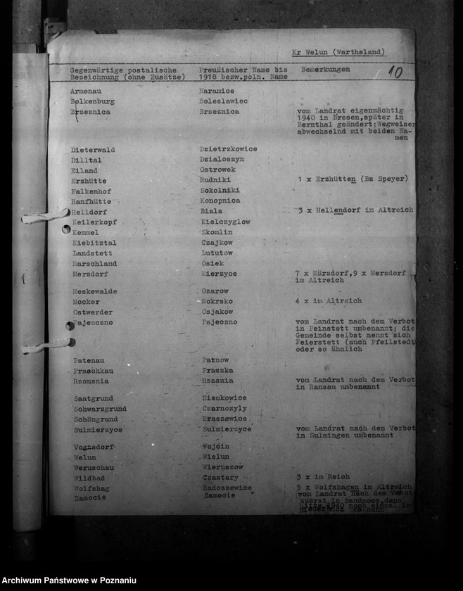 Obraz 14 z jednostki "Ortsnamenänderung - Kreis Welungen (Wieluń)"