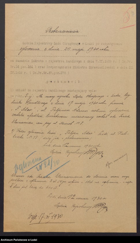 Obraz 9 z jednostki "Fabjan Ader – wyrób manufaktury"