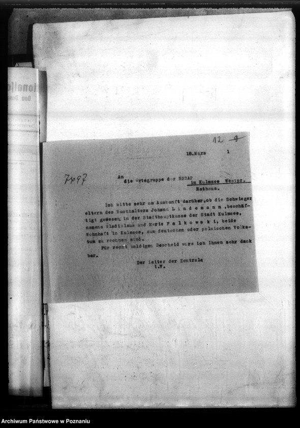 Obraz 16 z jednostki "Johann Lindemann aus Kulmsee/ Westpreussen (powiat Toruń)"