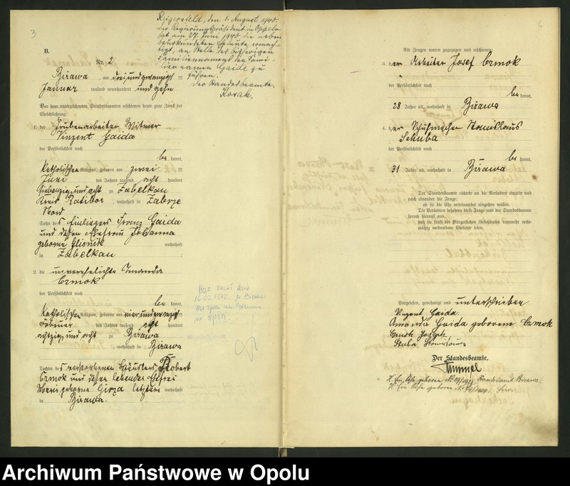 image.from.unit.number "[Urząd Stanu Cywilnego Bierawa Księga Małżeństw Rok 1910-11]"