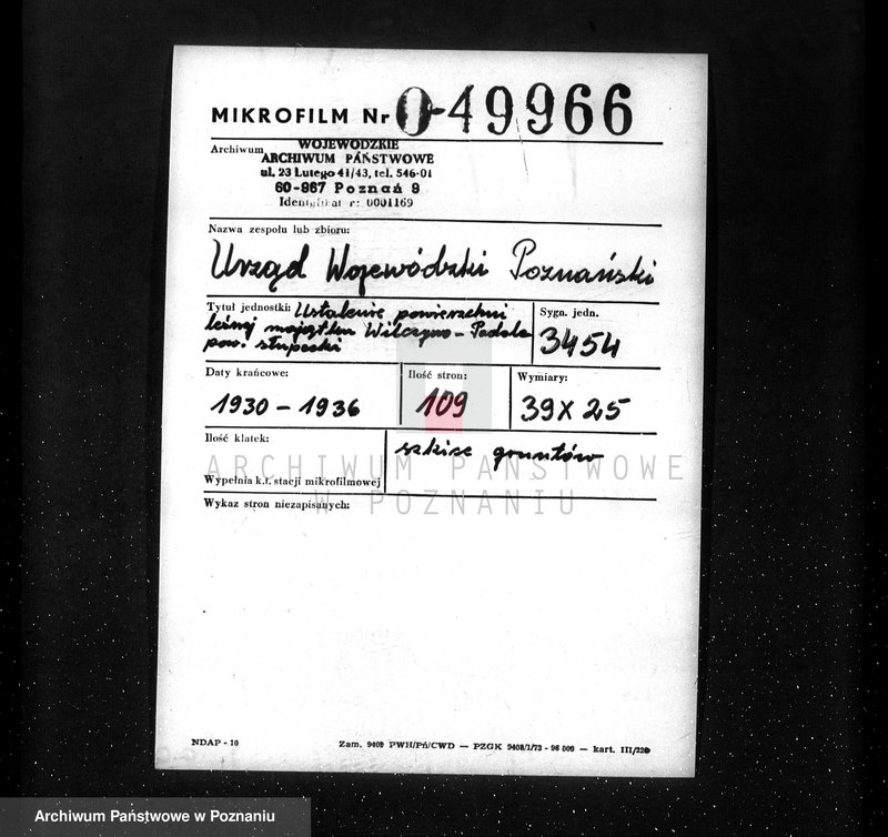 Obraz 2 z jednostki "Ustalenie powierzchni leśnej majątku Wilczyno-Podole powiat słupecki oraz nieprawne wyręby lasu"