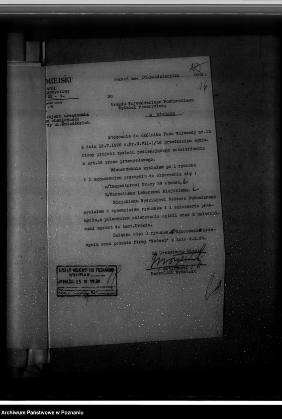 Obraz 20 z jednostki "Zatwierdzenie projektu rządzenia zakładu przemysłowego /Laboratorium Medyczno-Weterynaryjne "Medwet"/ w Poznaniu Fr. Nowakowskiego"