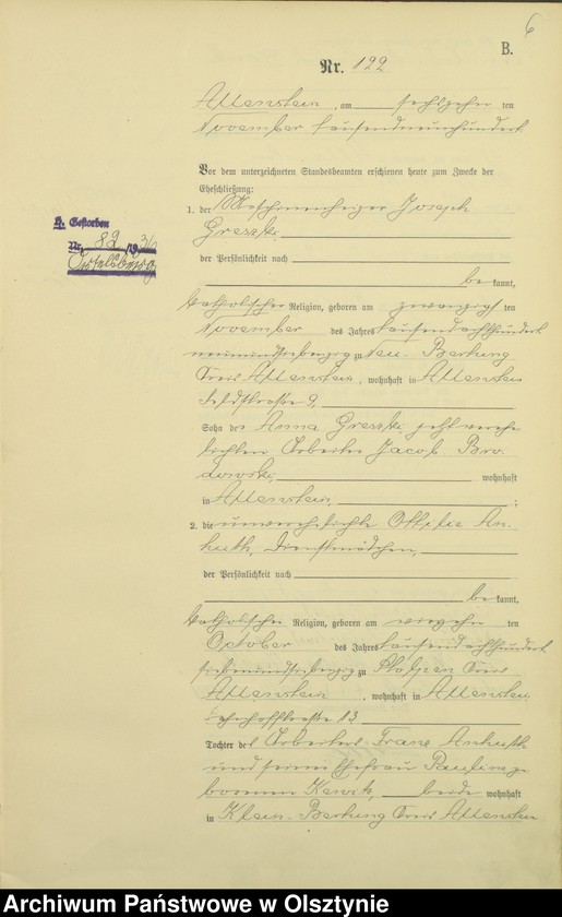 image.from.unit.number "Heiraths-Haupt-Register Tom II,Nr 120 - 136"