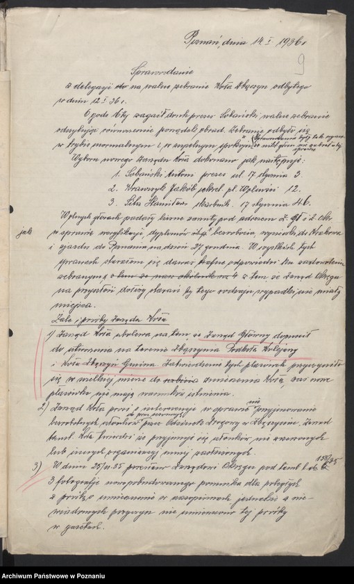 Obraz 12 z jednostki "Zbąszyń, powiat Nowy Tomyśl - akta koła."