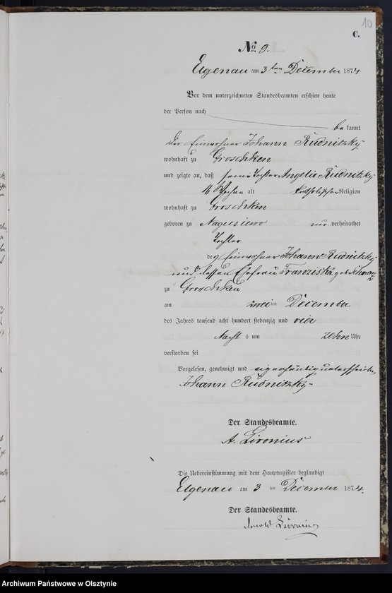 image.from.unit.number "Sterbe-Neben-Register Nr 1 - 18"