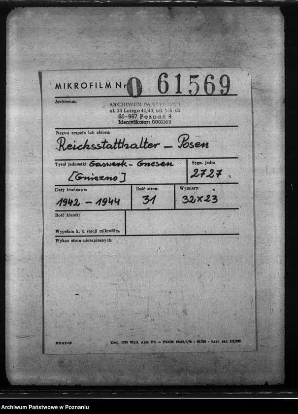 Obraz 2 z jednostki "Gaswerk - Gnesen (Gniezno)"