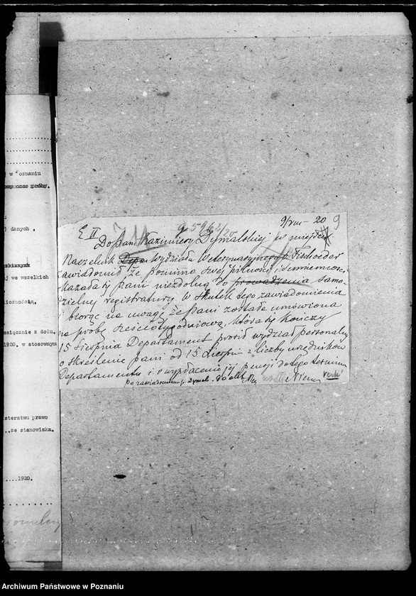 Obraz 13 z jednostki "Sprawy Osobowe personalne urzędników przejściowych"