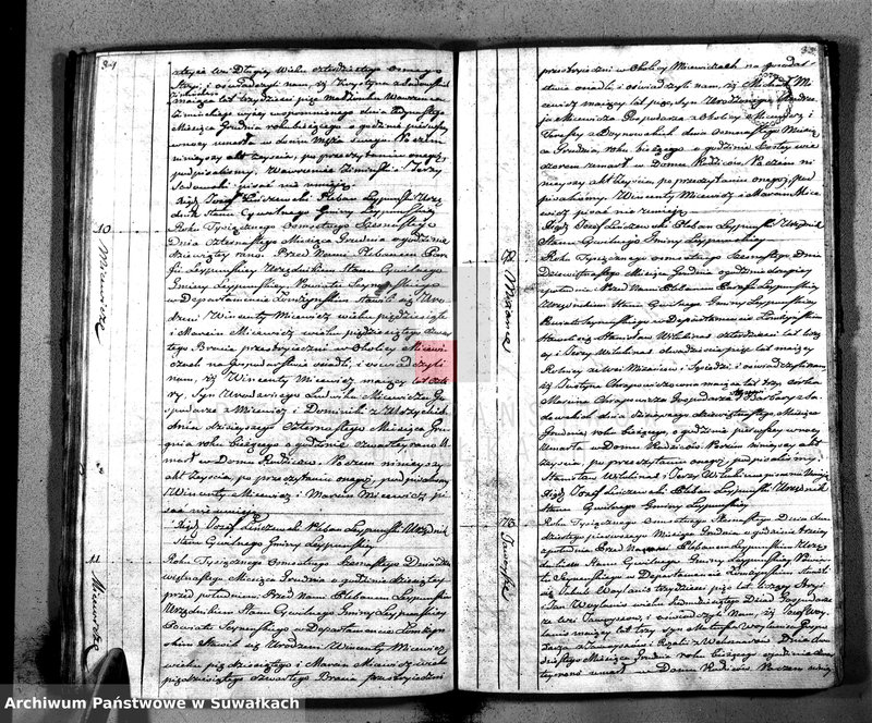 Obraz 20 z jednostki "Księga Aktów Zeyscia Gminy Leypuńskiej Od 1 go Stycznia 1816 Ru"