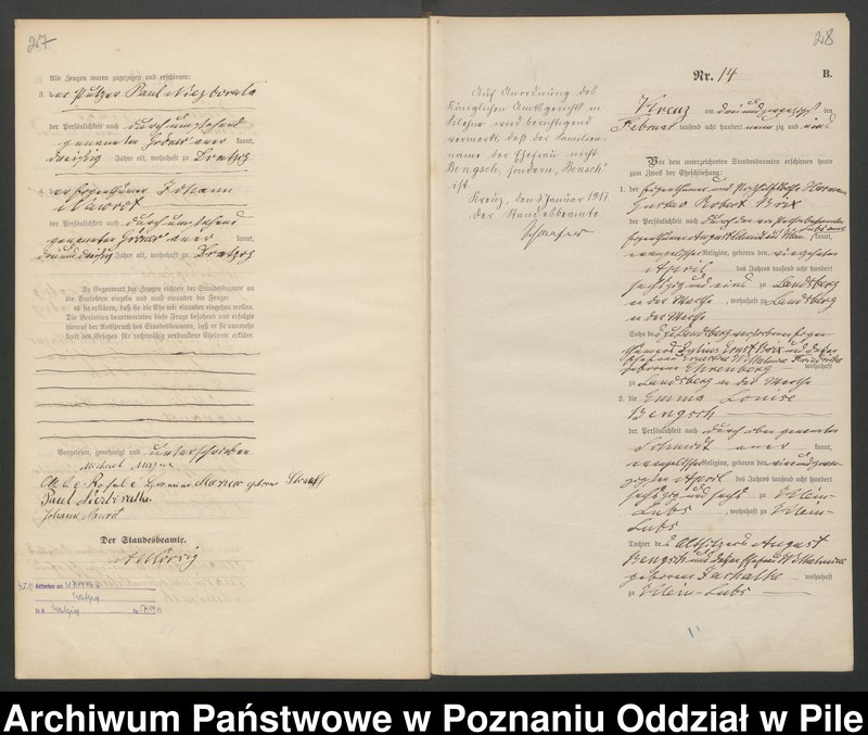 Obraz 17 z jednostki "Księga małżeństw"