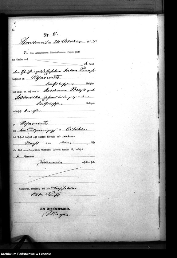 Obraz 11 z jednostki "[Księga urodzeń - wieś]"