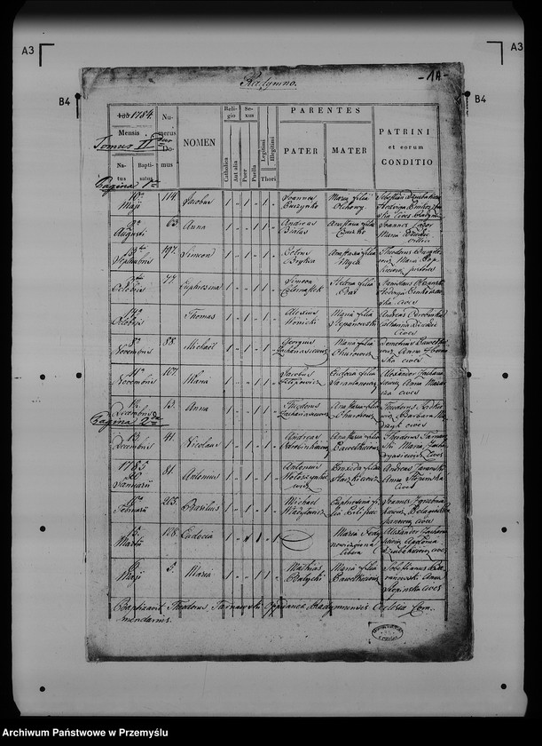 image.from.unit.number "[Kopie ksiąg metrykalnych parafii Radymno z filią Skołoszów (dekanat Radymno)]"