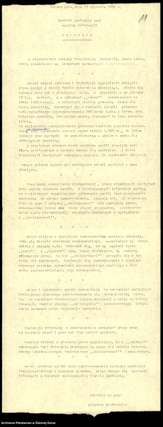 image.from.unit.number "Teleksy z KW do KC, 1 styczeń - 29 styczeń 1981"