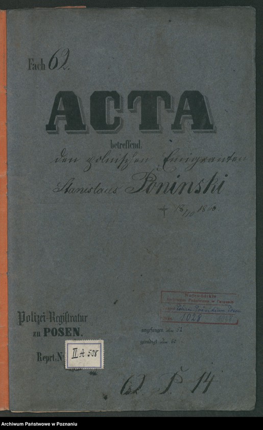Obraz 2 z jednostki "A. betr. Stanislaus Poniński, Grafen"
