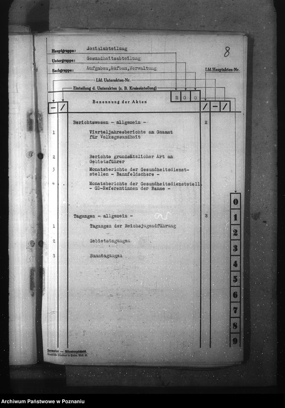 Obraz 12 z jednostki "Wykaz akt dla wydziału Gesundheitswesen und Volkspflege"