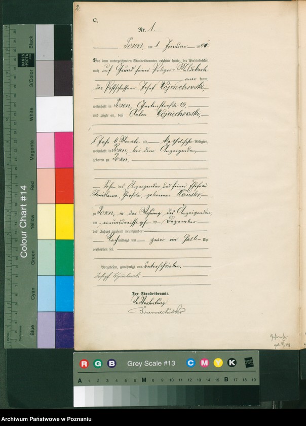 Obraz 4 z jednostki "Księga miejscowa zgonów t. I"