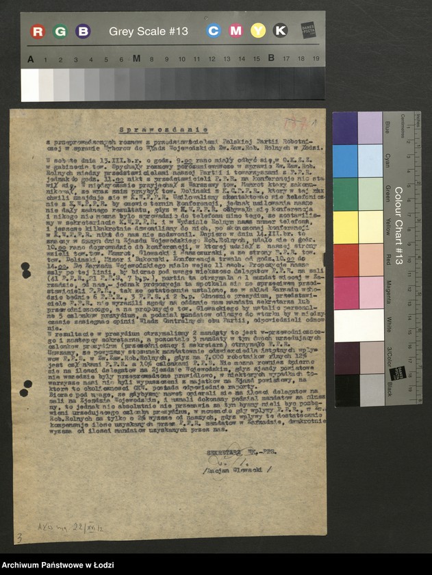 Obraz 2 z jednostki "Sprawozdanie Oddziału [i załącznik]"