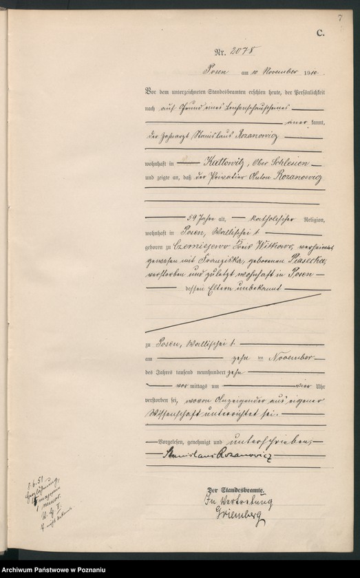 Obraz 8 z jednostki "Księga miejscowa zgonów tom V [Rejestr główny zgonów]"