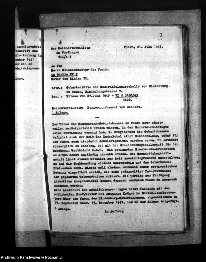 Obraz 7 z jednostki "Hindenbugr - Geburtshaus in Posen"