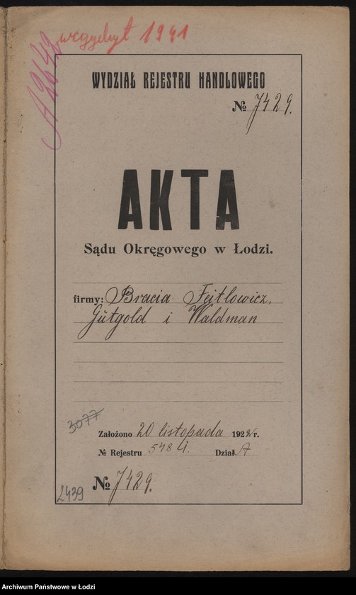 Obraz 2 z jednostki "Bracia Feitlowicz, Gutgold i Waldman- artykuły spożywcze"