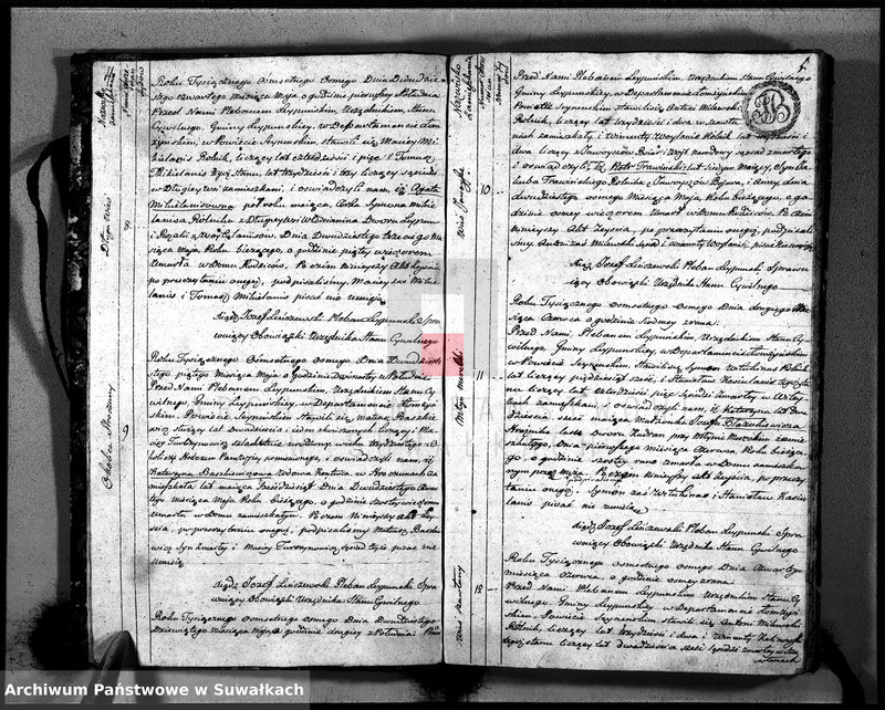 image.from.unit.number "Księga Aktów Cywilnych Zeyscia Gminy Leypuńskiej od Dnia 1-o Maja 1808 R-y zaczęta, a 1-o Maja ukoczona 1809 r."