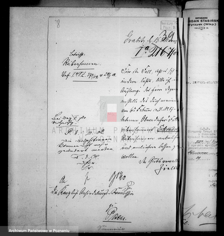 Obraz 13 z jednostki "Przewłaszczenie majątku Falmierowo powiatu wyrzyskiego"