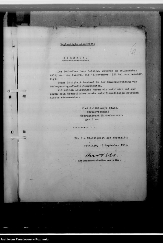 Obraz 10 z jednostki "Oetting, Hans - Kreisbaumeister"