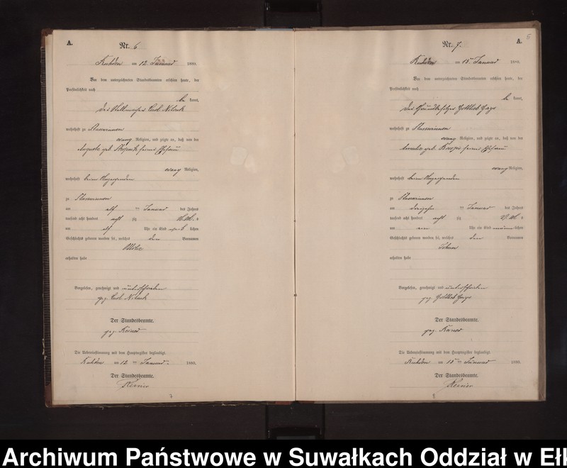 image.from.unit.number "Geburts-Neben-Register des Preussischen Standes-Amtes Stasswinnen Kreis Loetzen"