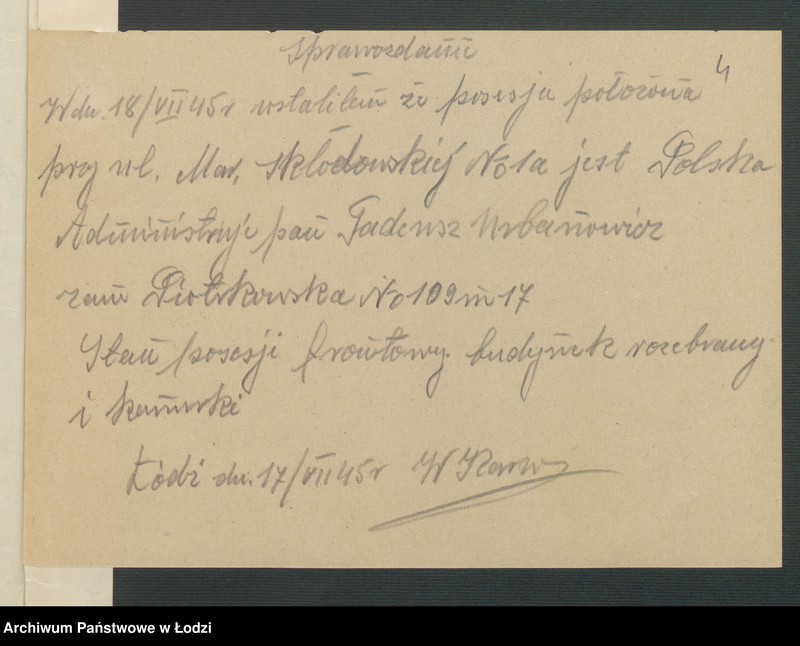 image.from.unit.number "Księga inwentarzowa nieruchomości m. Łodzi ul. Skłodowskiej"