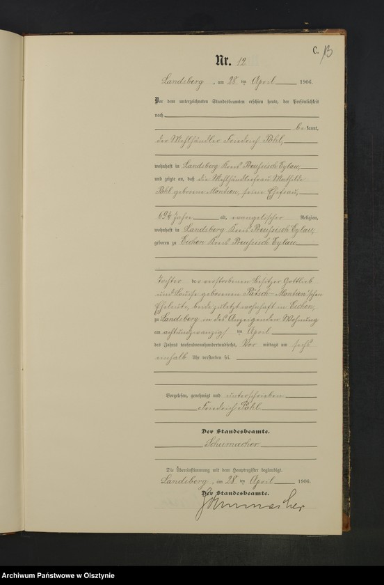 image.from.unit.number "Sterbe-Neben-Register Nr 1 - 45"