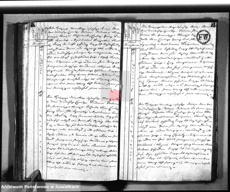 image.from.unit.number "Akta urzędnika stanu cywilnego parafij sereyskiey urodzonych od 1-go stycznia 1816 aż do ostatniego grudnia"