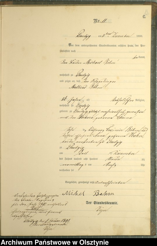 image.from.unit.number "Sterbe-Haupt-Register Nr 1 - 11"