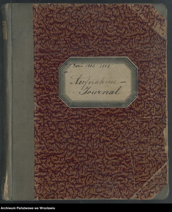 image.from.unit.number "Aufnahmebücher des früh. Kiserl. Kinderheims in Gräbschen"