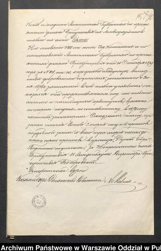 image.from.unit.number "O urządzaniu chłopów byłej rządowej wsi Dalekie, gm. Komorowo"