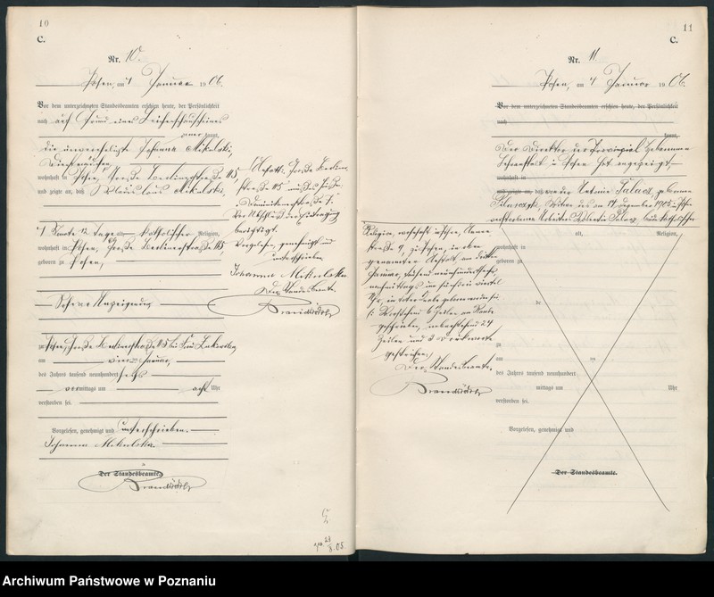 Obraz 8 z jednostki "Księga miejscowa zgonów"