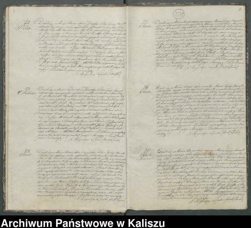 Obraz 9 z jednostki "Książka duplikat aktów urodzeń, zaślubień i zejść"