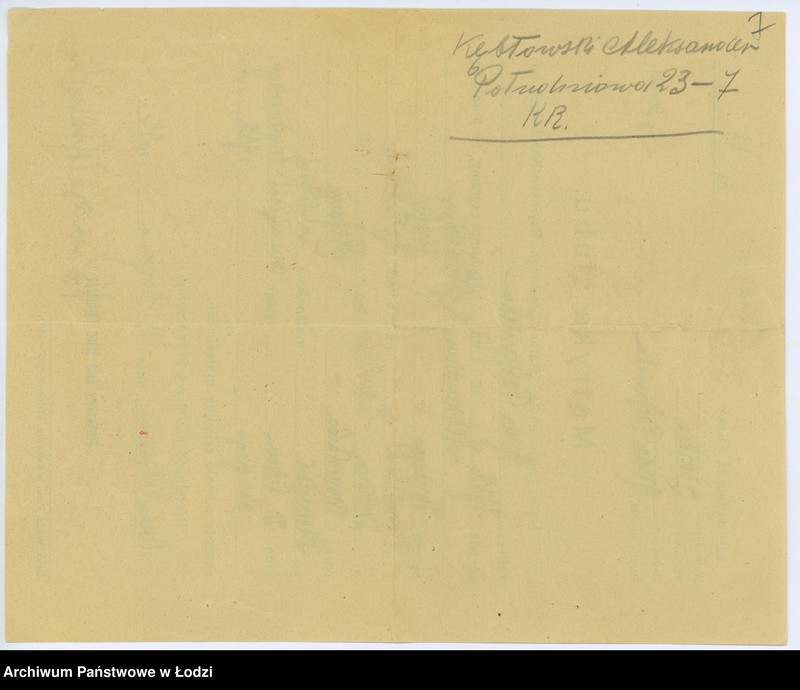 image.from.unit.number "Dokumenty do rejestru mieszkańców Rudy Pabianickiej. Kebsch Helena - Kühnel Olga"